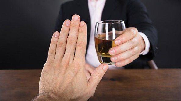 Rejet de l'alcool